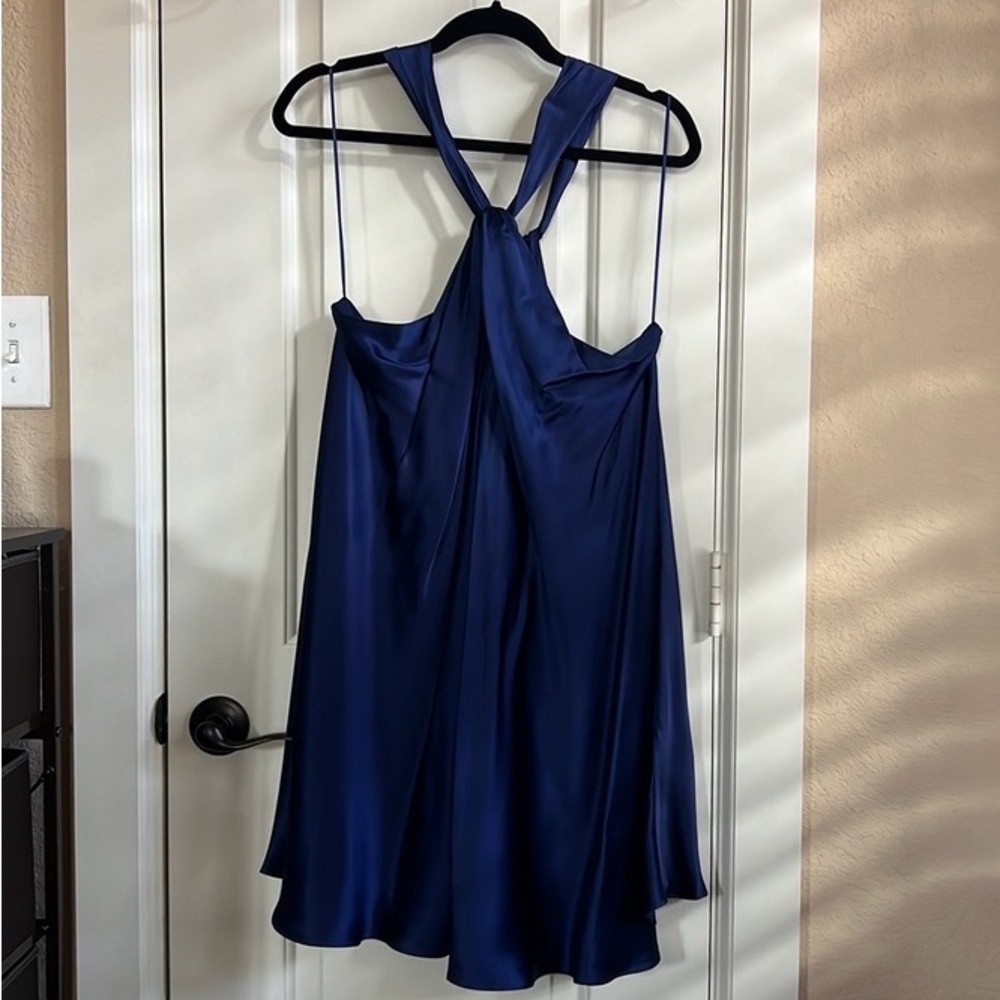 Banana Republic Silk Halter Mini Dress
